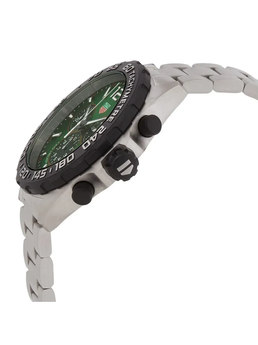 Мужские кварцевые часы Tag Heuer Formula 1 Chronograph 43mm с зеленым циферблатом CAZ101AP.BA0842 — изображение 2 из 3
