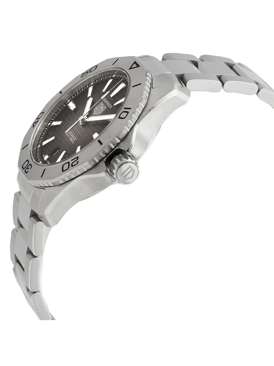 Мужские автоматические часы Tag Heuer Aquaracer с черным циферблатом WBP2110.BA0627 — изображение 2 из 4, оттенок серебряный