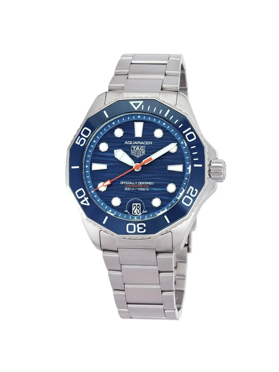 Мужские часы Tag Heuer Aquaracer Automatic с синим циферблатом WBP5111.BA0013 — синий