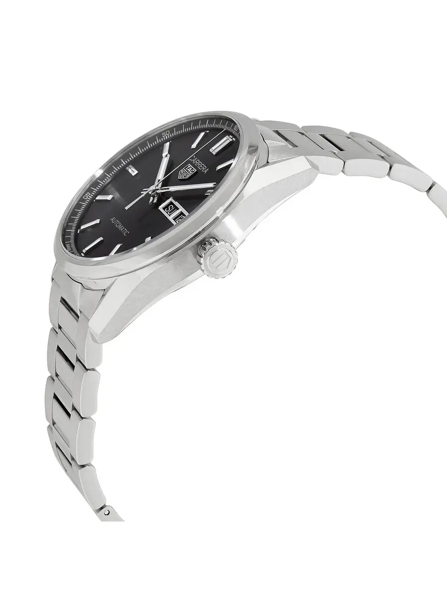 Мужские часы Tag Heuer Carrera Automatic с черным циферблатом WBN2010-BA0640 — изображение 2 из 3, оттенок серебряный