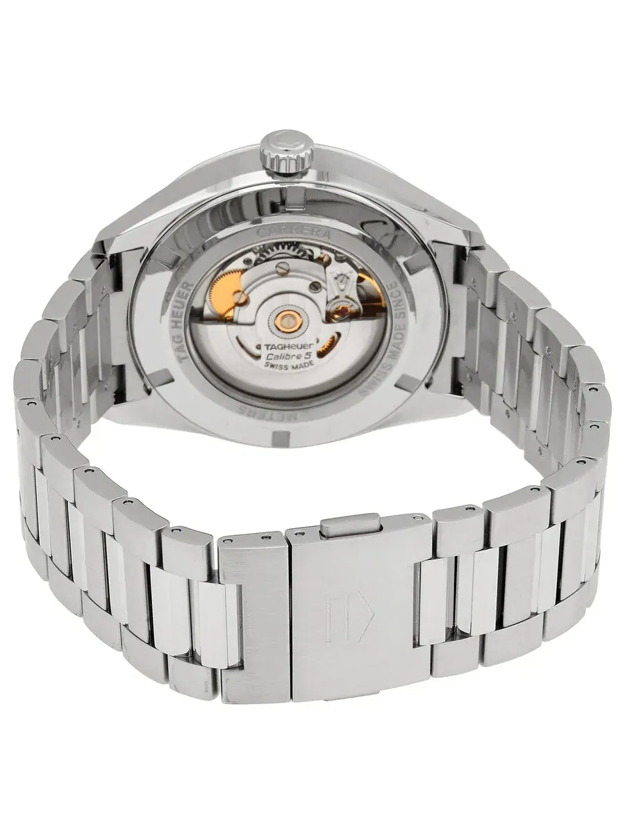 Мужские часы Tag Heuer Carrera Automatic с синим циферблатом WBN2012-BA0640 — изображение 3 из 3, оттенок серебряный