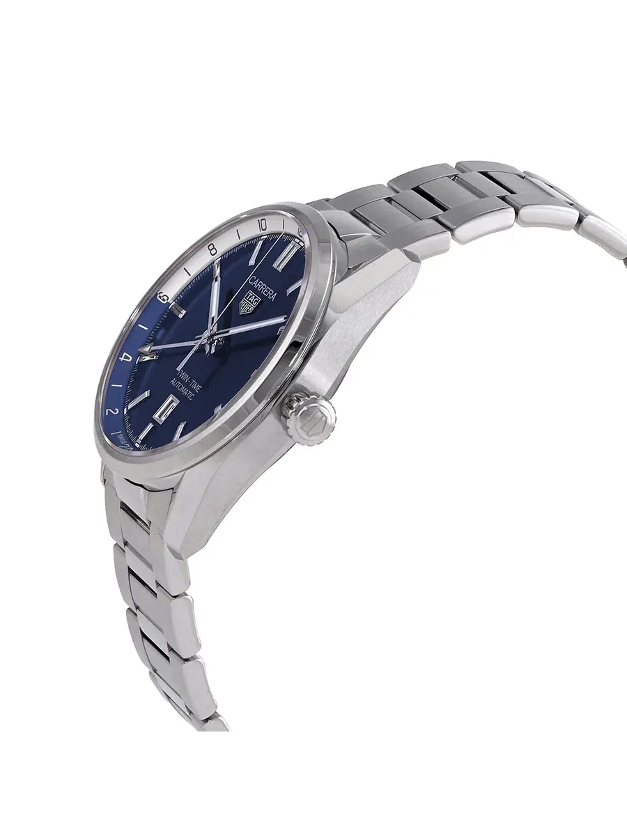 Мужские автоматические часы Tag Heuer Carrera с синим циферблатом WBN201A-BA0640 — изображение 2 из 3, оттенок серебряный