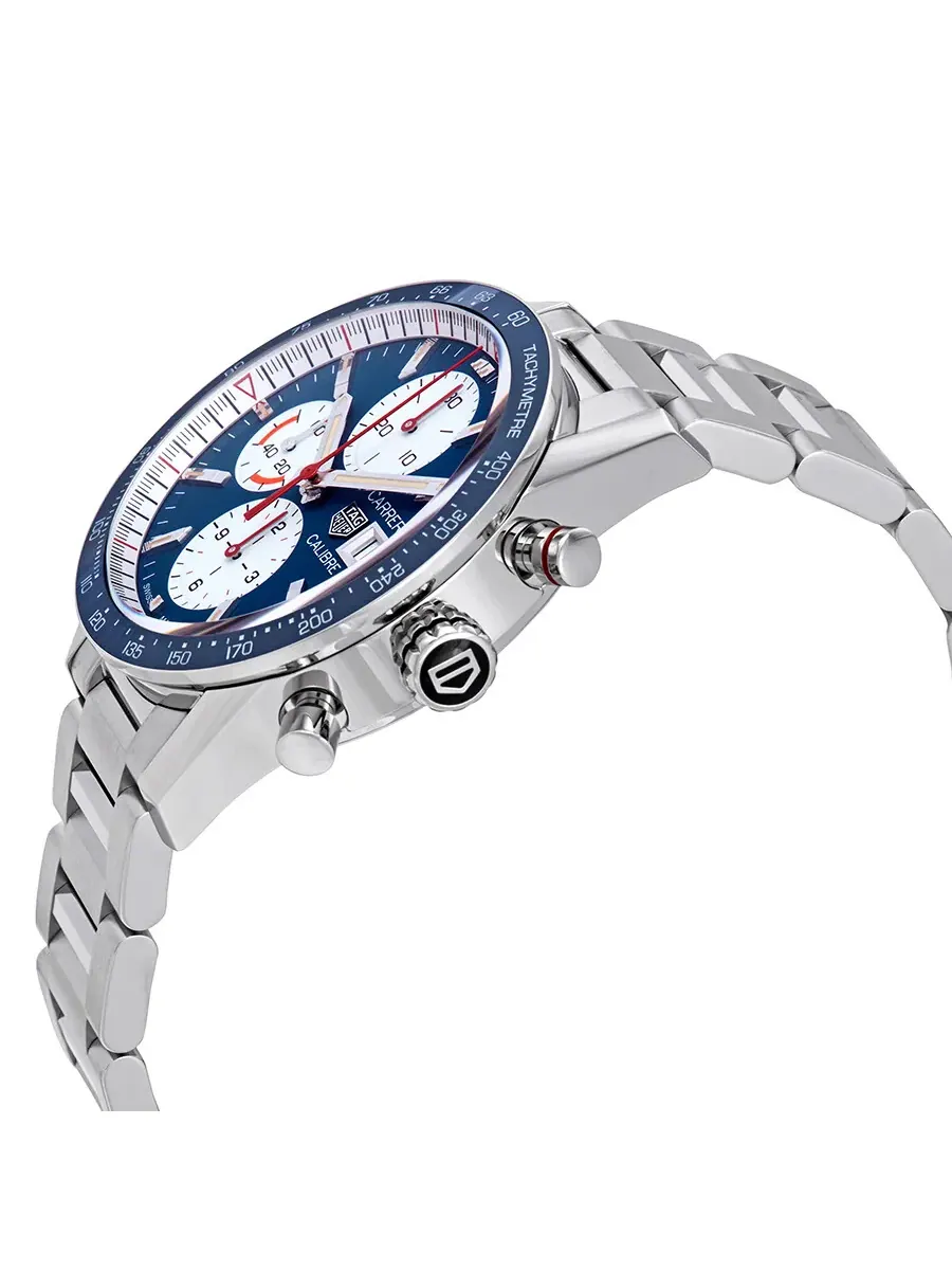 Мужские автоматические часы Tag Heuer Carrera Chronograph с синим циферблатом CV201AR.BA0715 — изображение 2 из 3