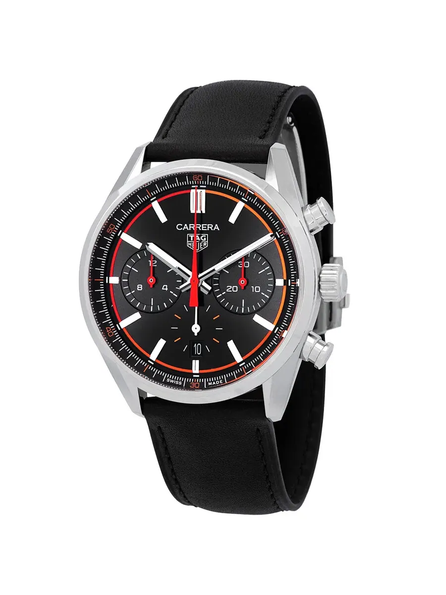 Мужские часы Tag Heuer Carrera Chronograph Automatic с черным циферблатом CBN201C.FC6542 — изображение 1 из 3