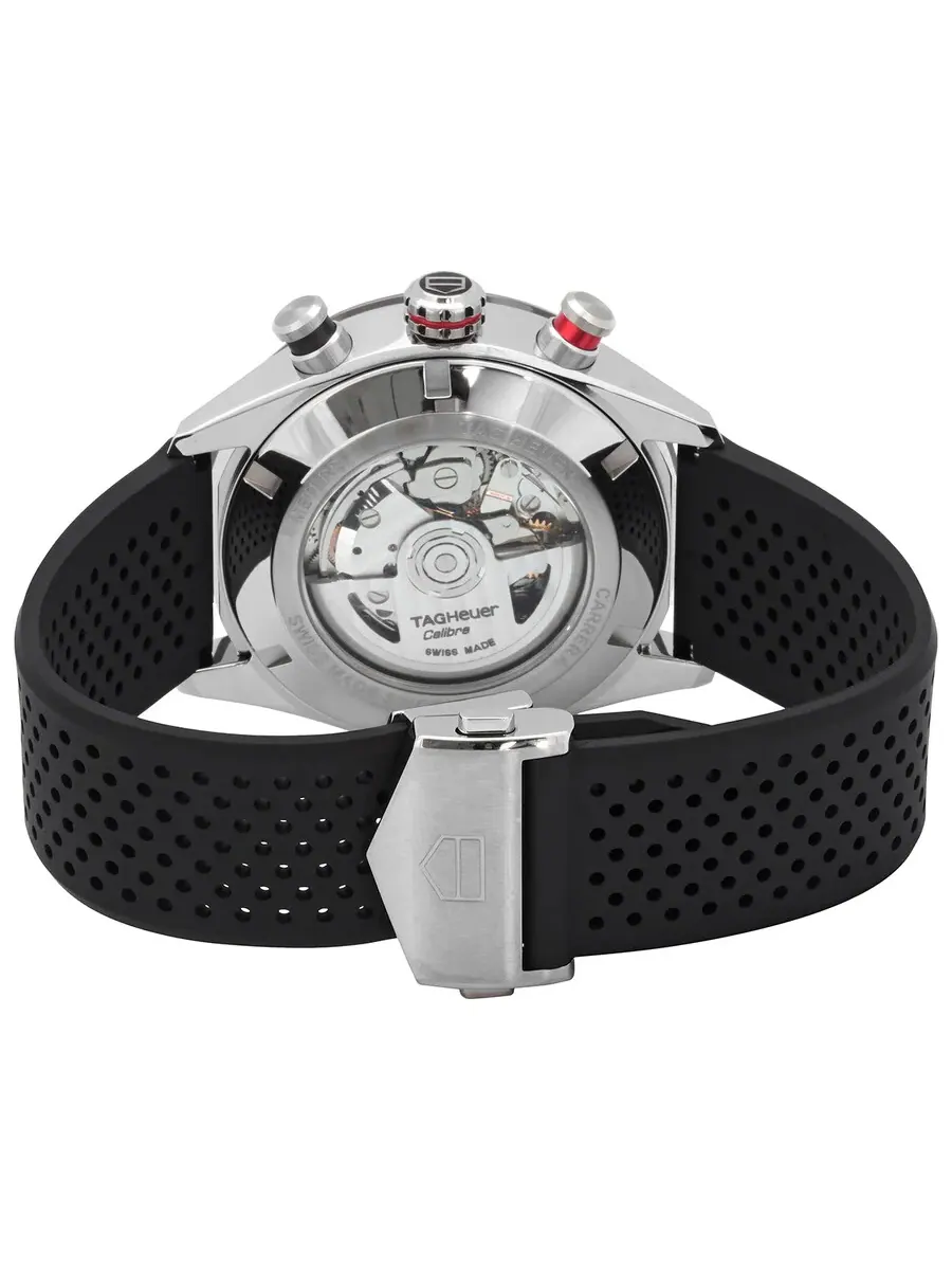 Мужские часы Tag Heuer Carrera Chronograph Automatic с черным циферблатом CBN2A1AA.FT6228 — изображение 3 из 3