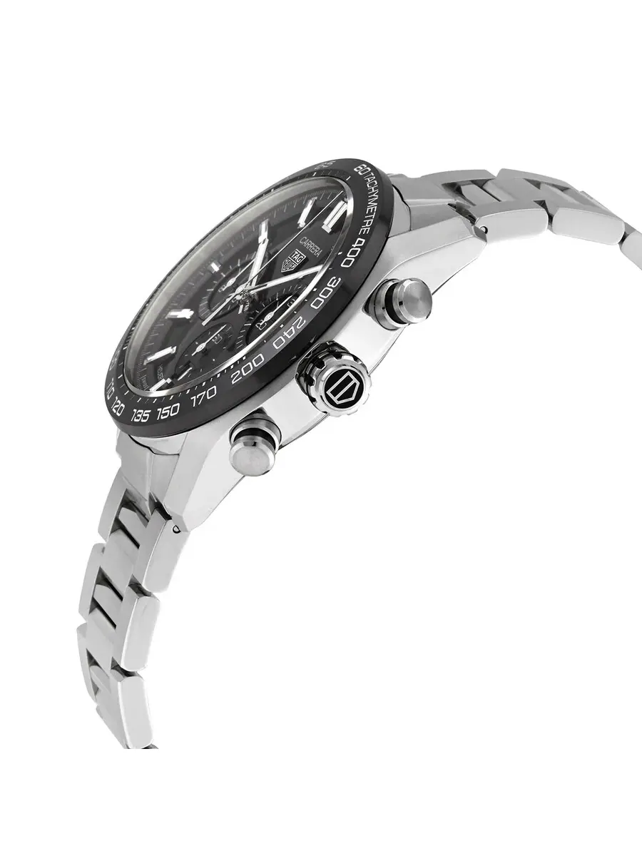 Мужские часы Tag Heuer Carrera Chronograph Automatic с черным циферблатом CBN2A1B.BA0643 — изображение 2 из 3, оттенок черный