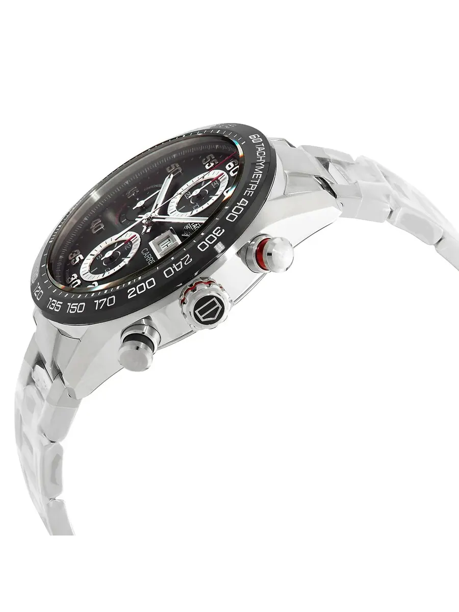 Мужские часы Tag Heuer Carrera Chronograph Automatic с черным циферблатом CBN2A1AA.BA0643 — изображение 2 из 3