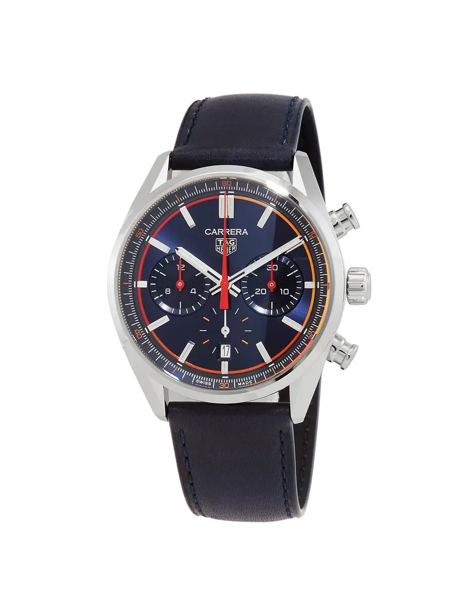 Мужские часы Tag Heuer Carrera Chronograph Automatic с синим циферблатом CBN201D.FC6543 — изображение 1 из 3