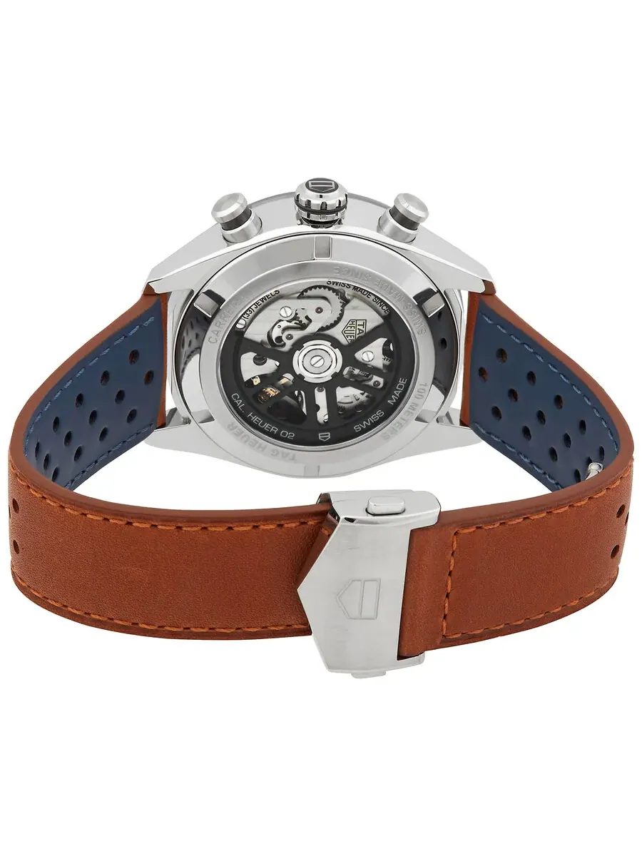 Мужские часы Tag Heuer Carrera Chronograph Automatic с синим циферблатом CBN2A1A.FC6537 — изображение 3 из 3, оттенок синий