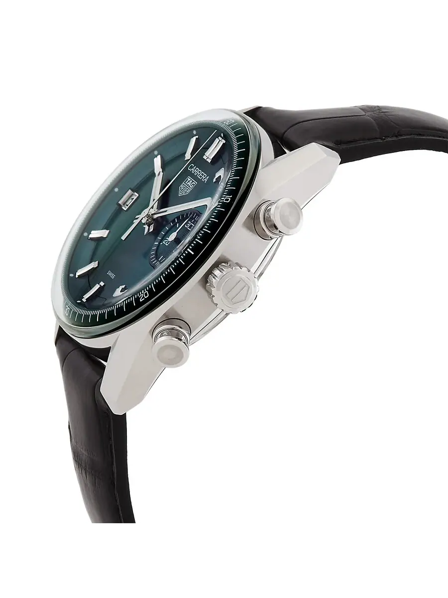 Мужские часы Tag Heuer Carrera Chronograph Automatic с зеленым циферблатом CBS2211.FC6545 — изображение 2 из 3