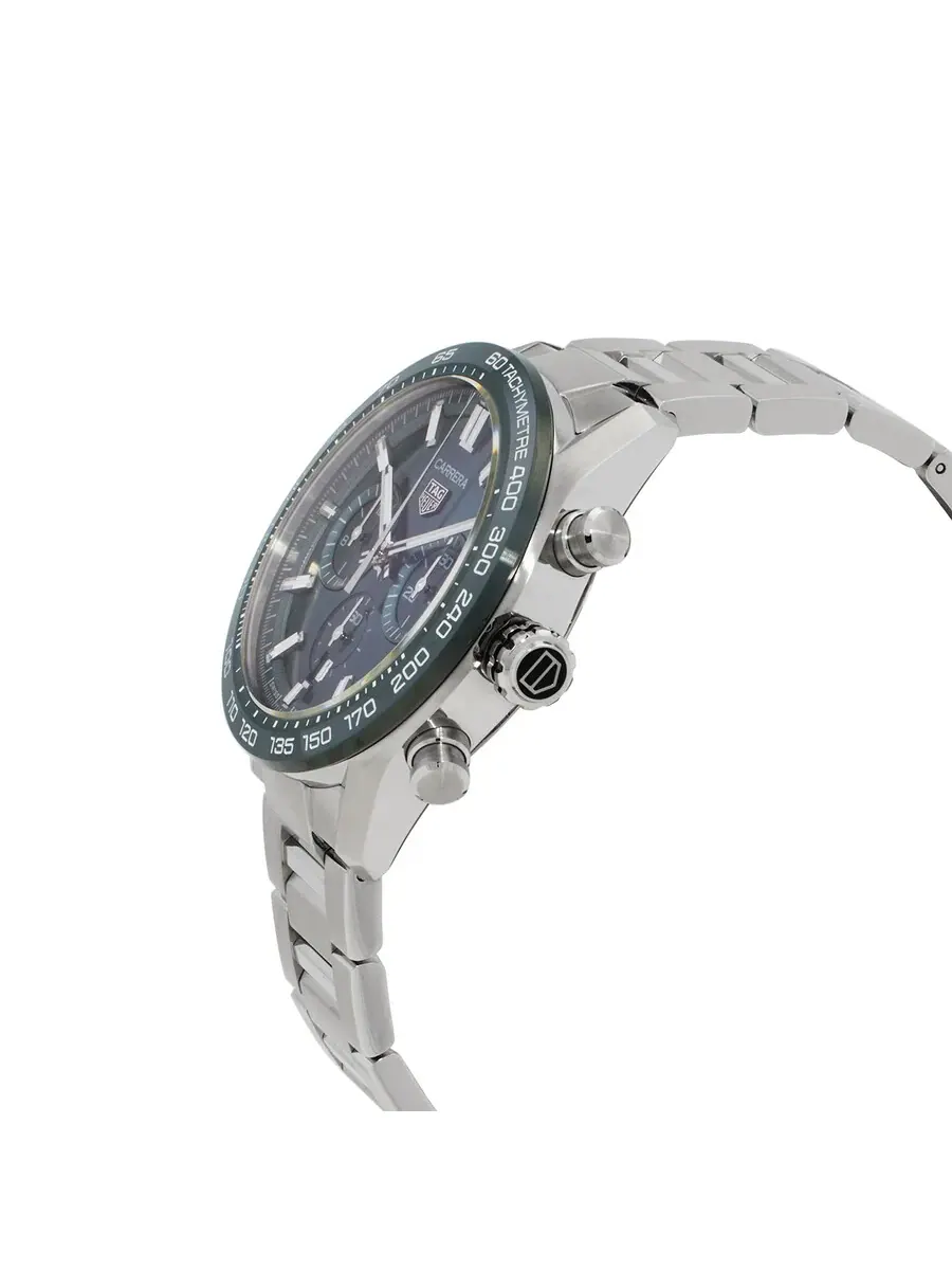 Часы Tag Heuer Carrera Хронограф Автоматические с зеленым циферблатом унисекс CBN2A1N-BA0643 — изображение 2 из 3