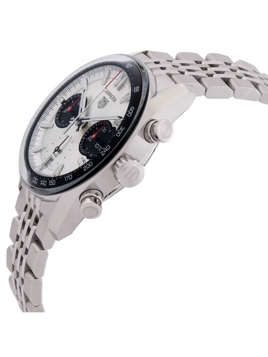 Мужские часы Tag Heuer Carrera Chronograph Automatic с серебристым циферблатом CBS2216.BA0048 — изображение 2 из 3