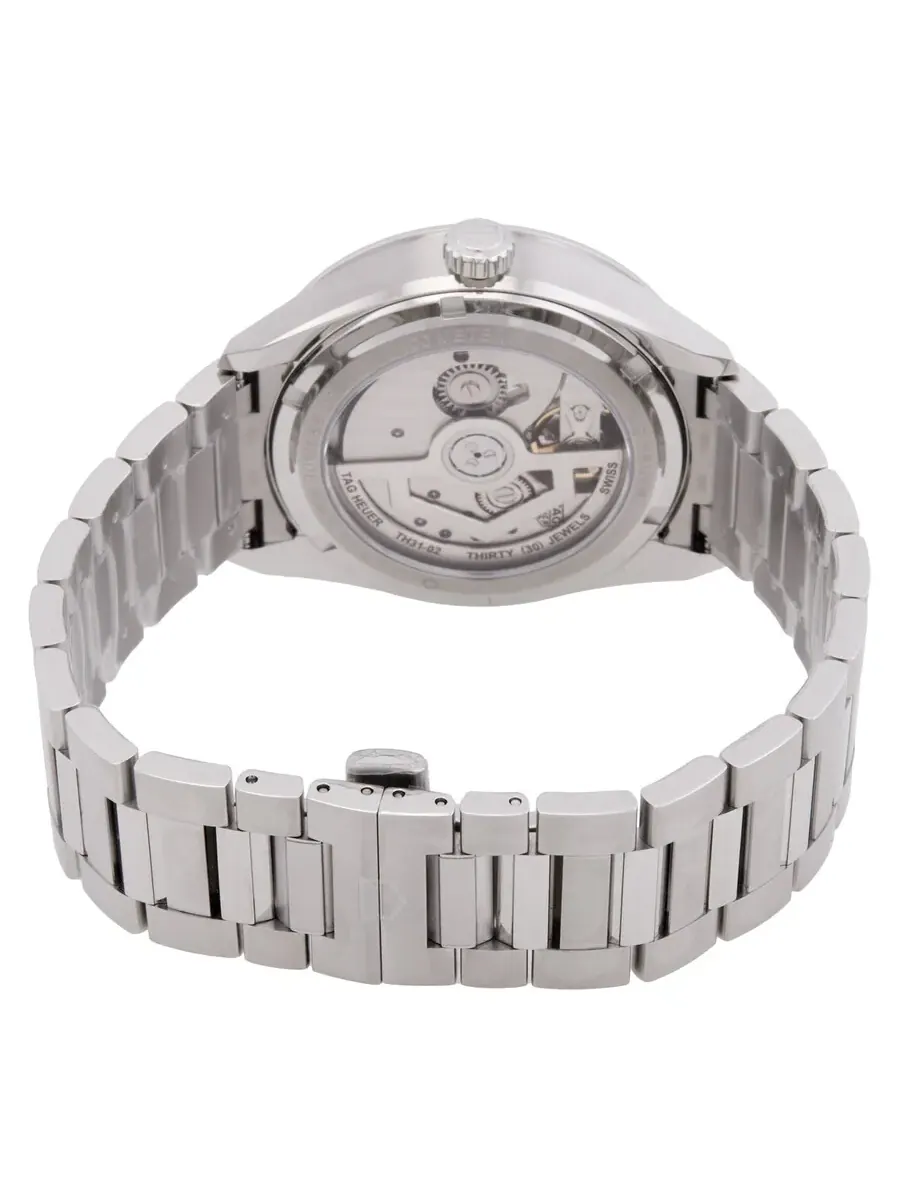 Часы Tag Heuer Carrera Day-Date Automatic с синим циферблатом WDA2112.BA0043 — изображение 3 из 3, оттенок серебряный