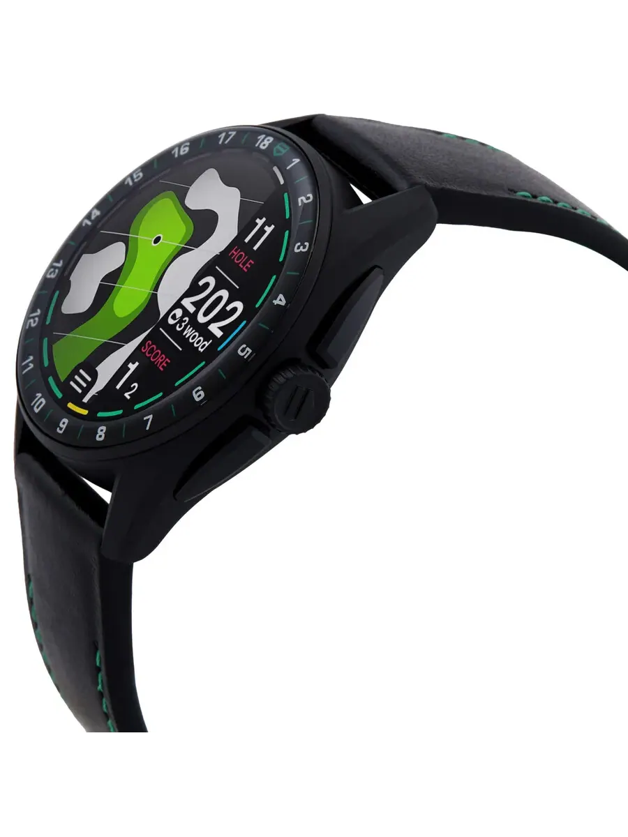 Мужские часы Tag Heuer Connected Golf Edition кварцевые аналогово-цифровые с черным циферблатом SBR8080.EB0284