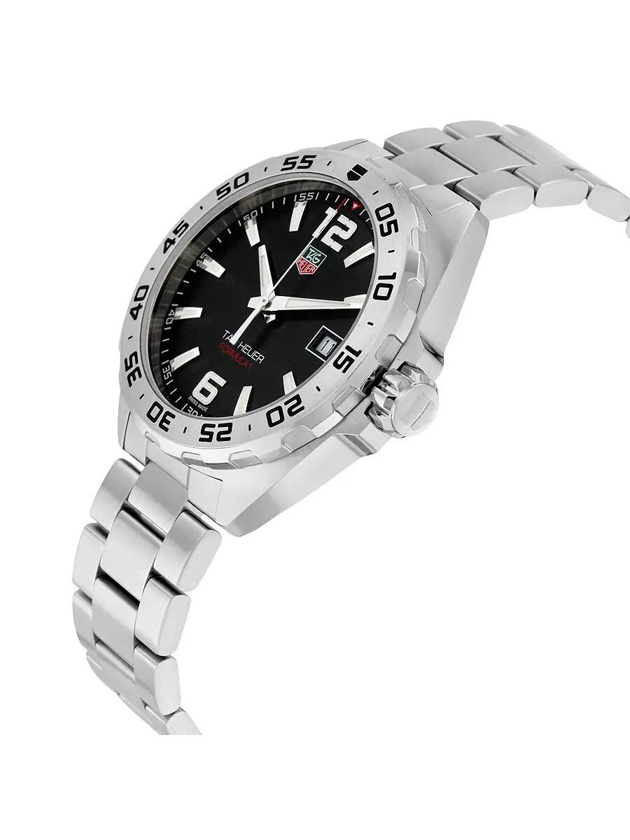 Мужские часы Tag Heuer Formula 1 с черным циферблатом WAZ1112.BA0875 — изображение 2 из 2, оттенок серебряный