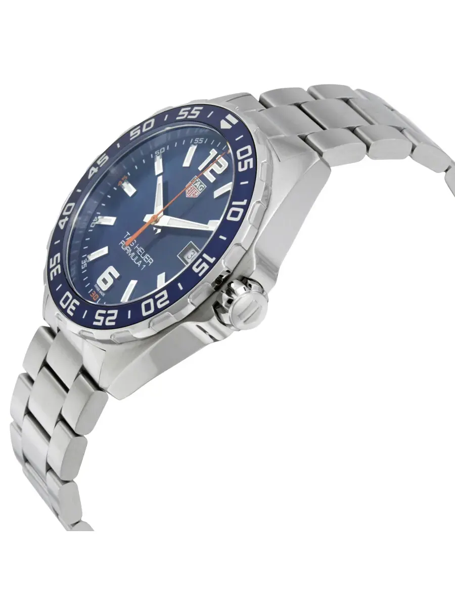 Мужские часы Tag Heuer Formula 1 с синим циферблатом WAZ1010.BA0842 — изображение 2 из 2, оттенок серебряный