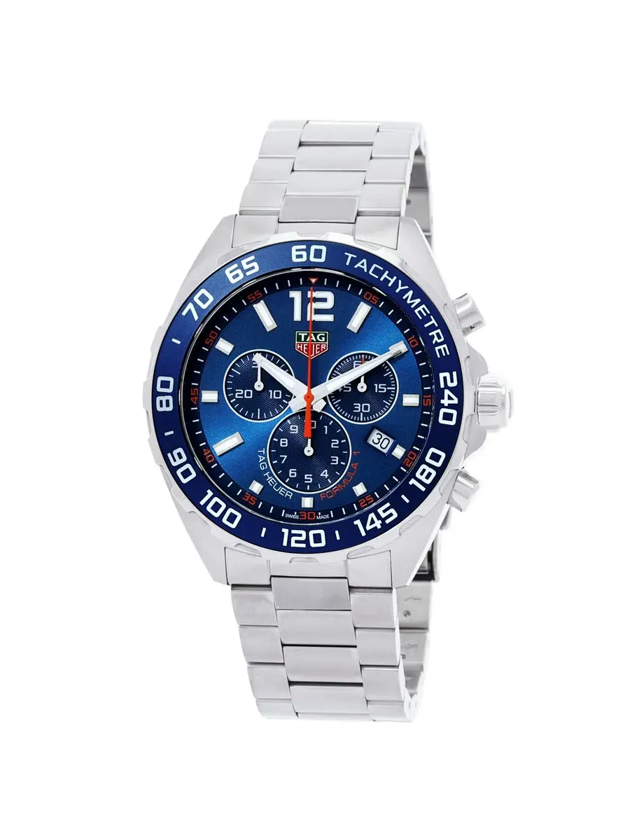 Мужские часы Tag Heuer Formula 1 Chronograph с синим циферблатом CAZ1014.BA0842 — изображение 1 из 4, оттенок серебряный
