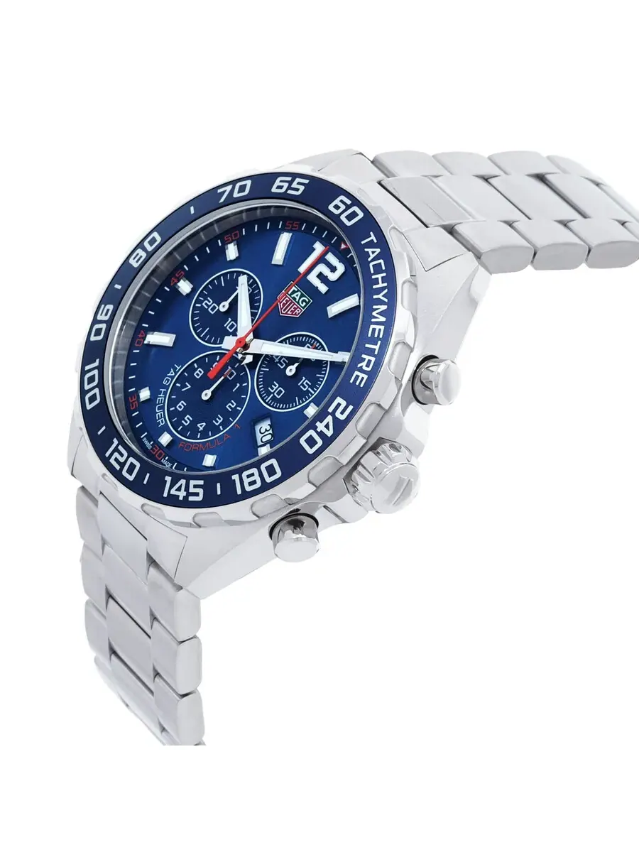 Мужские часы Tag Heuer Formula 1 Chronograph с синим циферблатом CAZ1014.BA0842 — изображение 2 из 4, оттенок серебряный