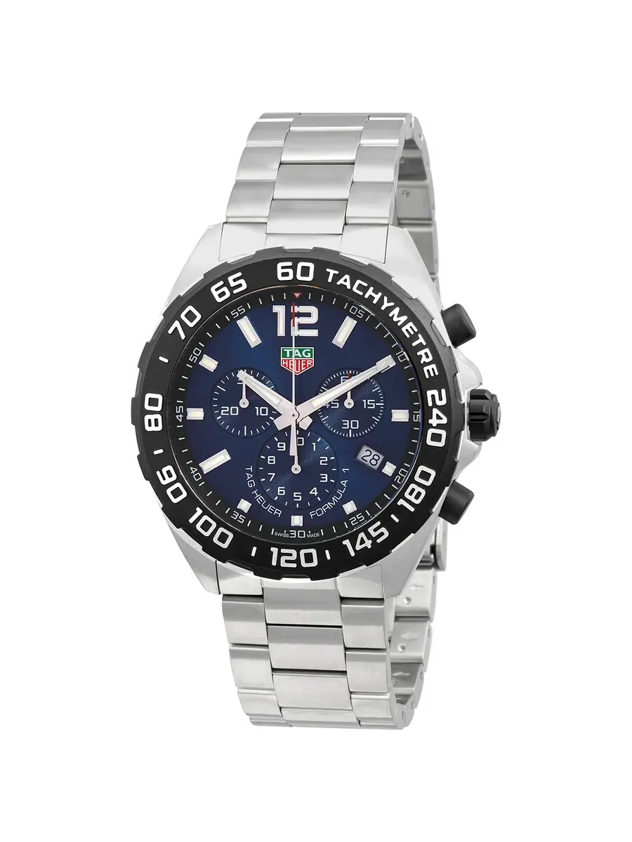 Мужские часы Tag Heuer Formula 1 Chronograph Quartz с синим циферблатом CAZ101AV.BA0842