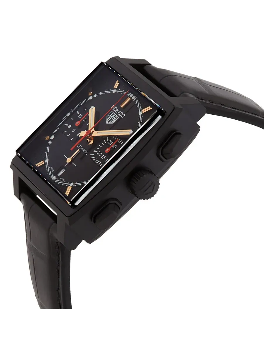 Мужские часы Tag Heuer Monaco Chronograph Automatic с черным циферблатом CBL2180.FC6497 — изображение 2 из 3, оттенок черный
