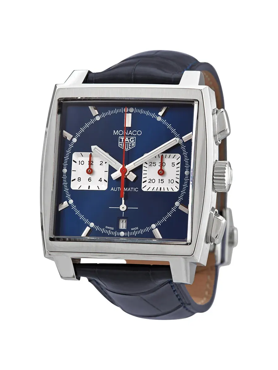 Мужские часы Tag Heuer Monaco Chronograph Automatic с синим циферблатом Sunray CBL2111.FC6453 — изображение 1 из 5