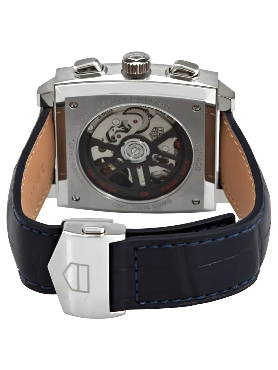 Мужские часы Tag Heuer Monaco Chronograph Automatic с синим циферблатом Sunray CBL2111.FC6453 — изображение 3 из 5