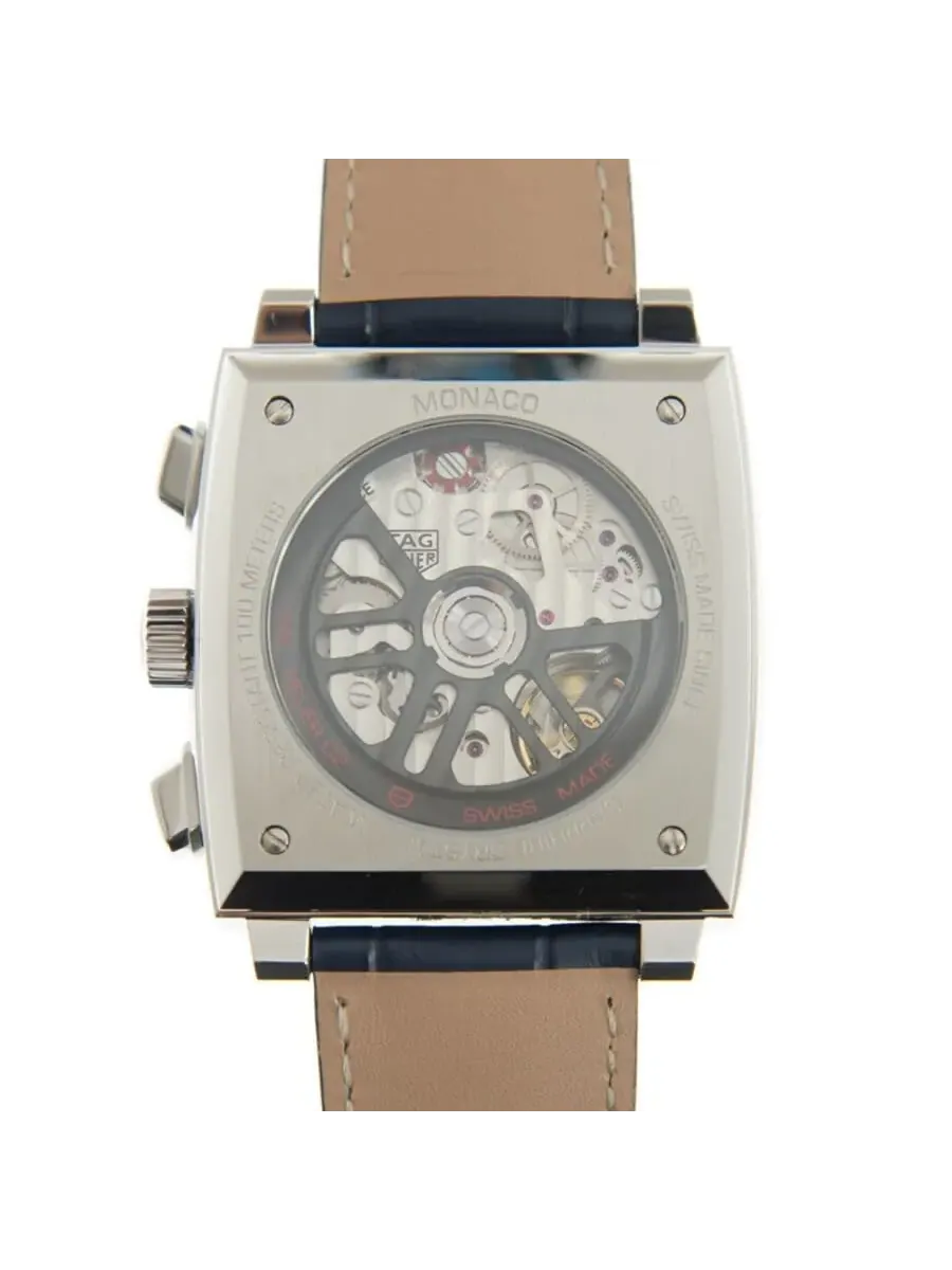 Мужские часы Tag Heuer Monaco Chronograph Automatic с синим циферблатом Sunray CBL2111.FC6453 — изображение 4 из 5