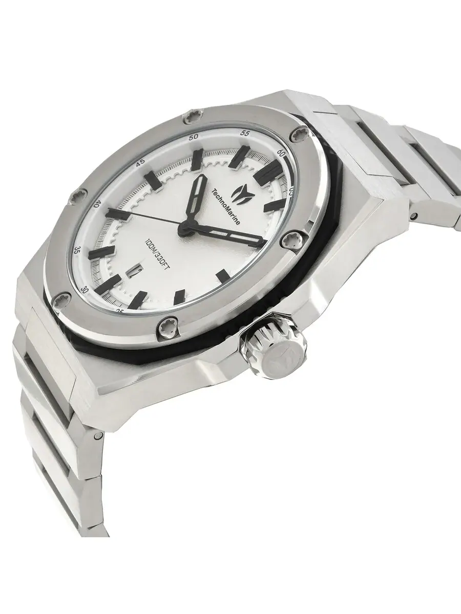Мужские часы Technomarine Coral Quartz с серебристым циферблатом TM-416060 — изображение 2 из 3, оттенок серебряный