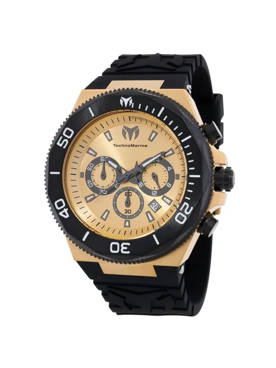 Мужские часы Technomarine Manta Chronograph GMT Quartz TM-224020 — изображение 1 из 3, оттенок черный