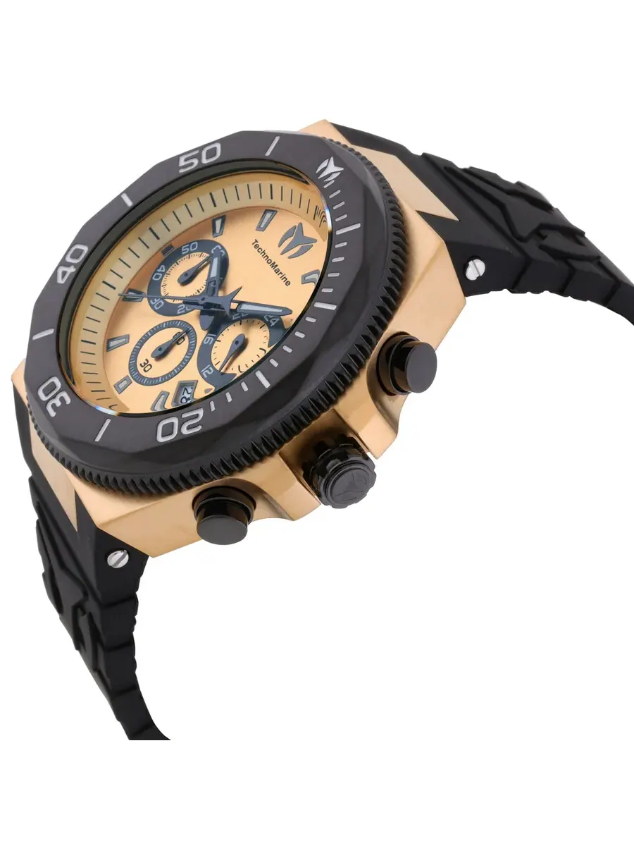 Мужские часы Technomarine Manta Chronograph GMT Quartz TM-224020 — изображение 2 из 3, оттенок черный