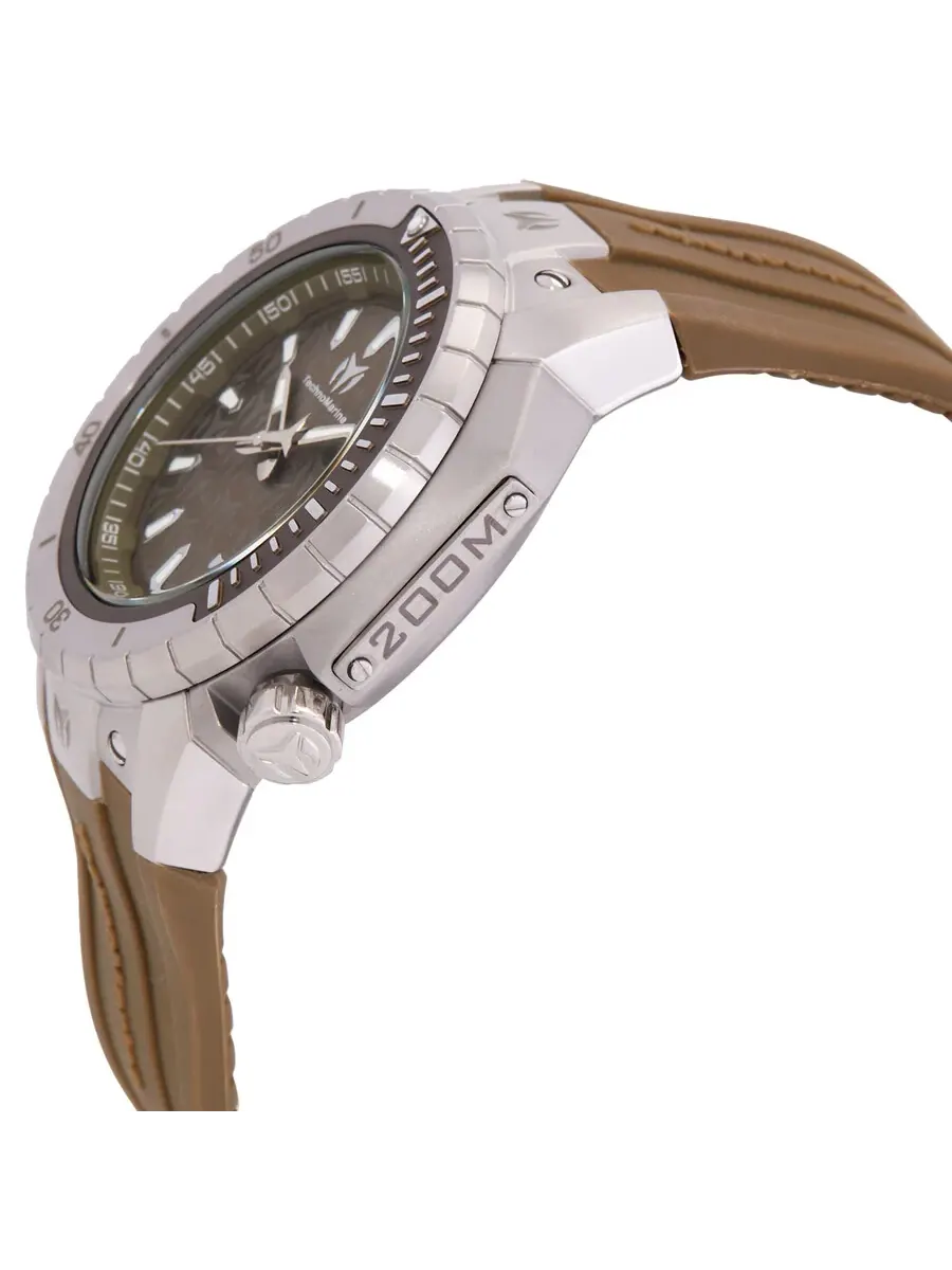 Мужские часы Technomarine Manta Sea с зеленым кварцевым циферблатом TM-224008 — изображение 2 из 3, оттенок серебряный