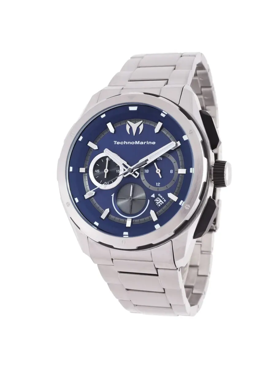 Мужские часы Technomarine OCEAN Chronograph GMT Quartz TM-318090 — изображение 1 из 3, оттенок серебряный
