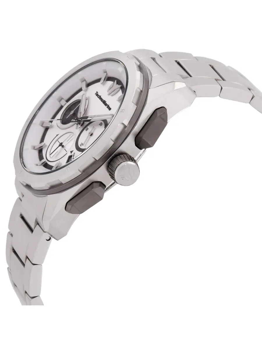 Мужские кварцевые часы Technomarine OCEAN Chronograph GMT с серебристым циферблатом TM-318091 — изображение 2 из 3
