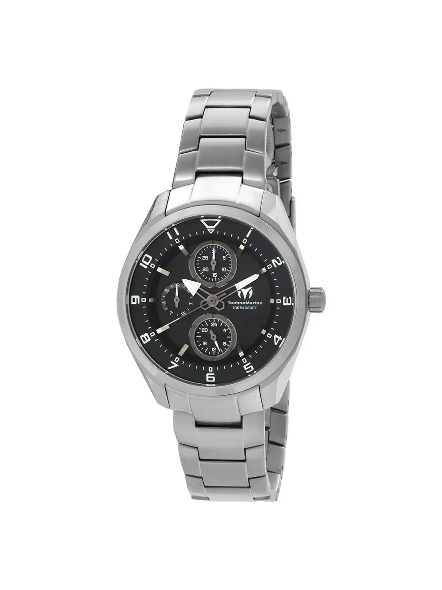 Часы Technomarine OCEAN с кварцевым механизмом, черным циферблатом, унисекс TM-318107 — изображение 1 из 3