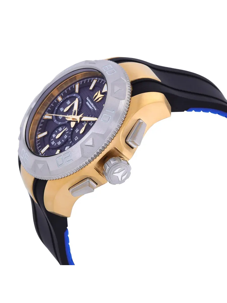 Мужские часы Technomarine UF6 Chronograph Quartz с черным циферблатом TM-622005 — изображение 2 из 3, оттенок серебряный