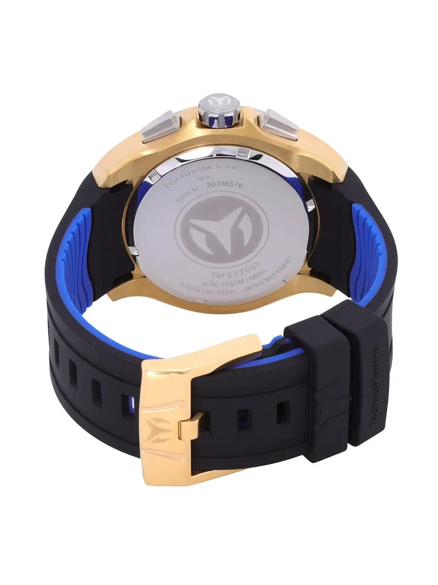 Мужские часы Technomarine UF6 Chronograph Quartz с черным циферблатом TM-622005 — изображение 3 из 3, оттенок серебряный