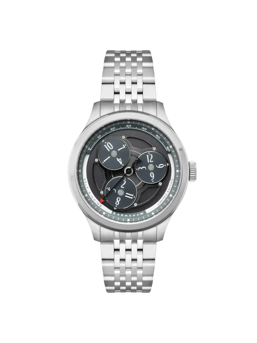 Мужские часы Thomas Earnshaw Hexham Trisect Grey Dial ES-8304-44 — изображение 1 из 3, оттенок серебряный