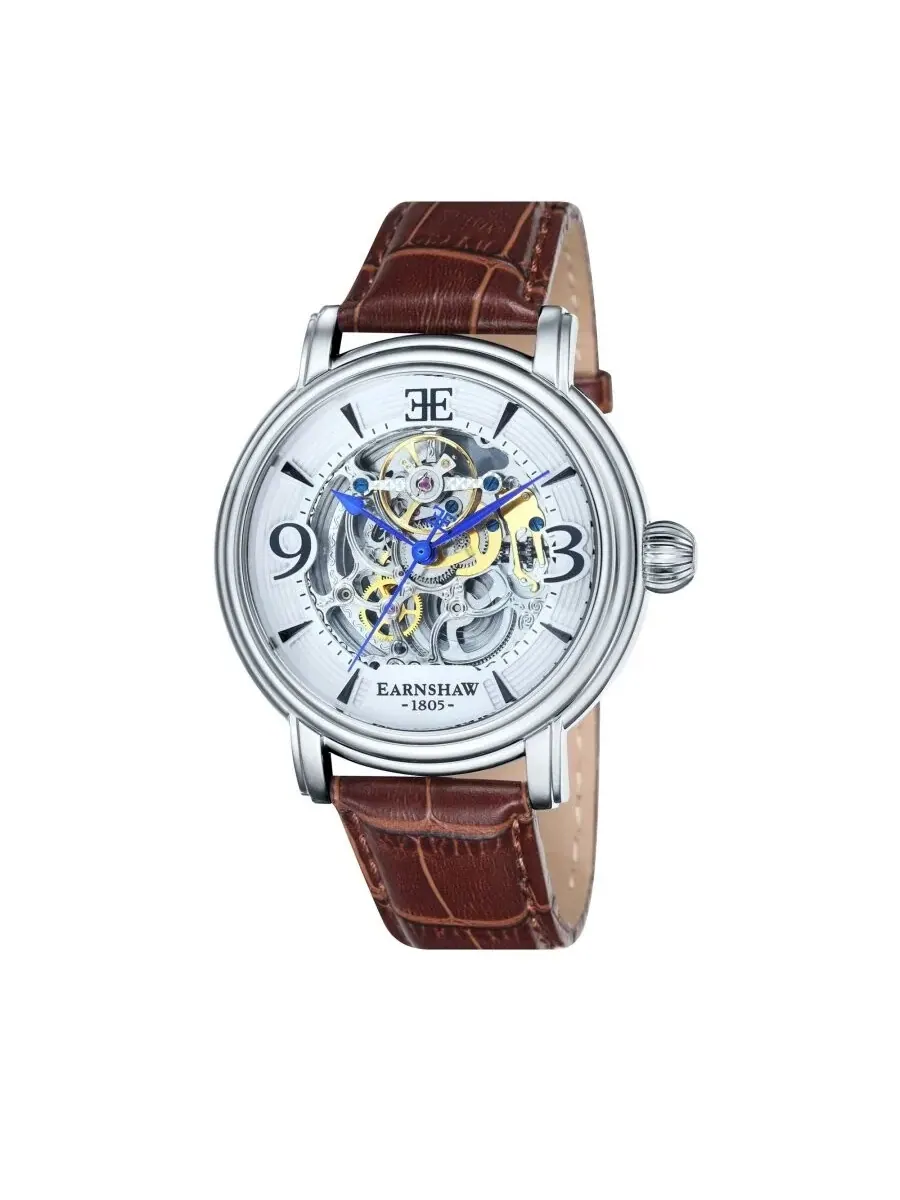Мужские часы Thomas Earnshaw Longcase с автоматическим механизмом и белым циферблатом ES-8011-01 — изображение 1 из 5