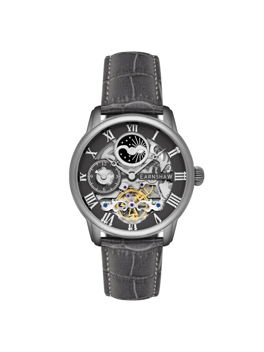 Мужские часы Thomas Earnshaw Longitude с серым циферблатом ES-8006-0F — изображение 1 из 3, оттенок серебряный