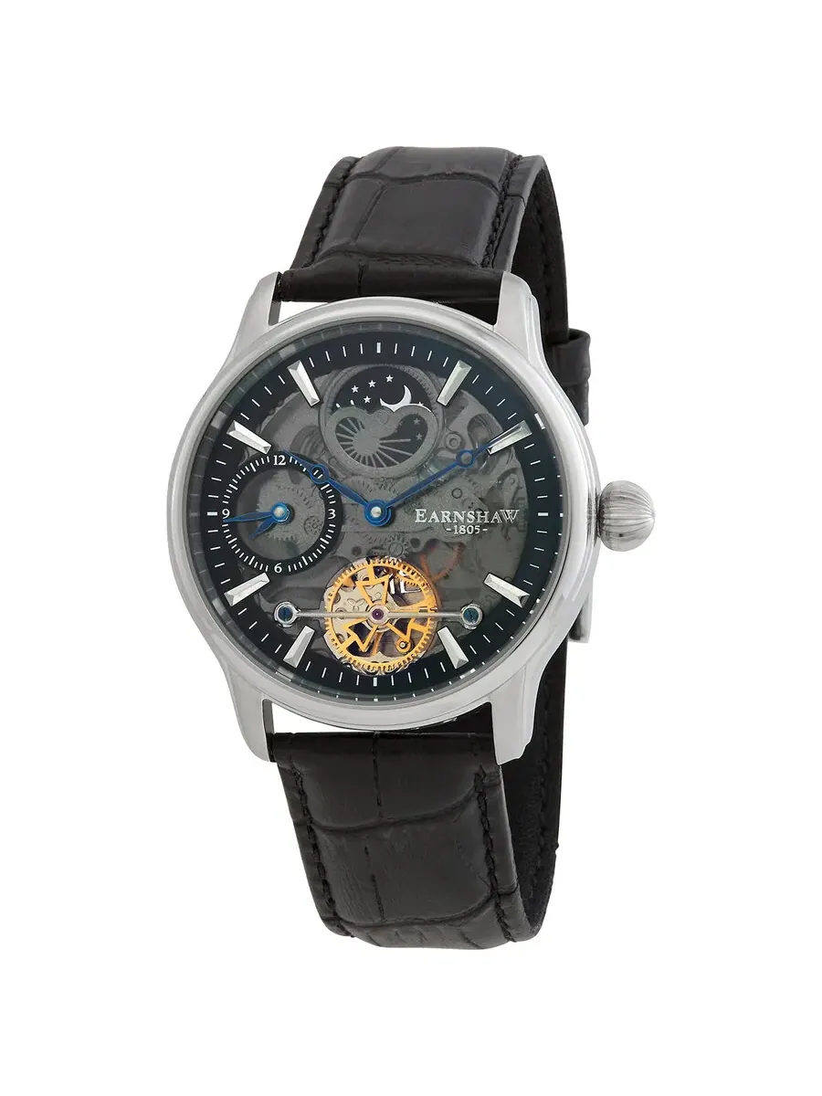 Мужские часы Thomas Earnshaw LONGITUDE SHADOW AUTOMATIC с черным циферблатом ES-8063-04 — изображение 1 из 3