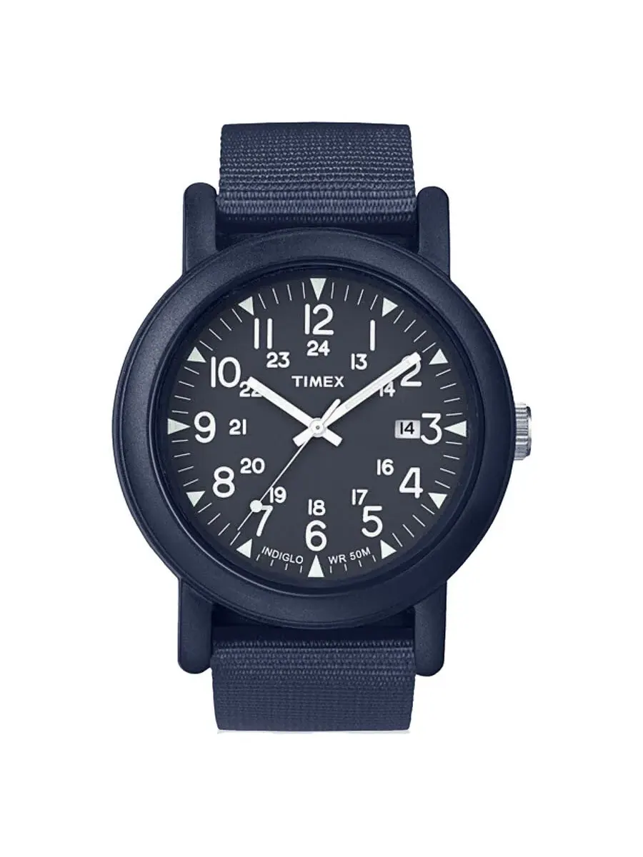 Мужские часы Timex Camper Quartz с синим циферблатом TW2P62600 — синий