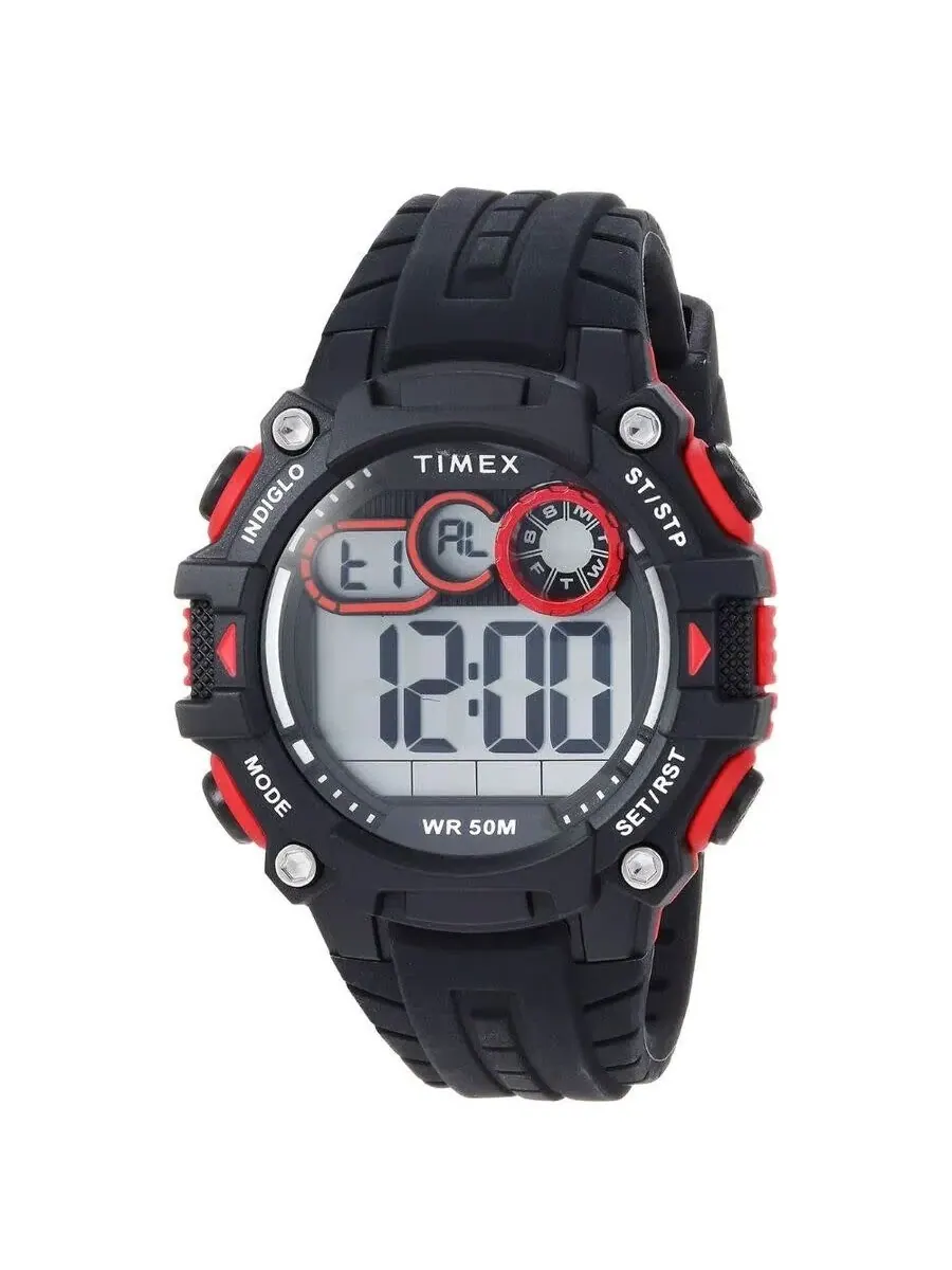Мужские кварцевые цифровые часы Timex DGTL с черным циферблатом TW5M27000 — черный