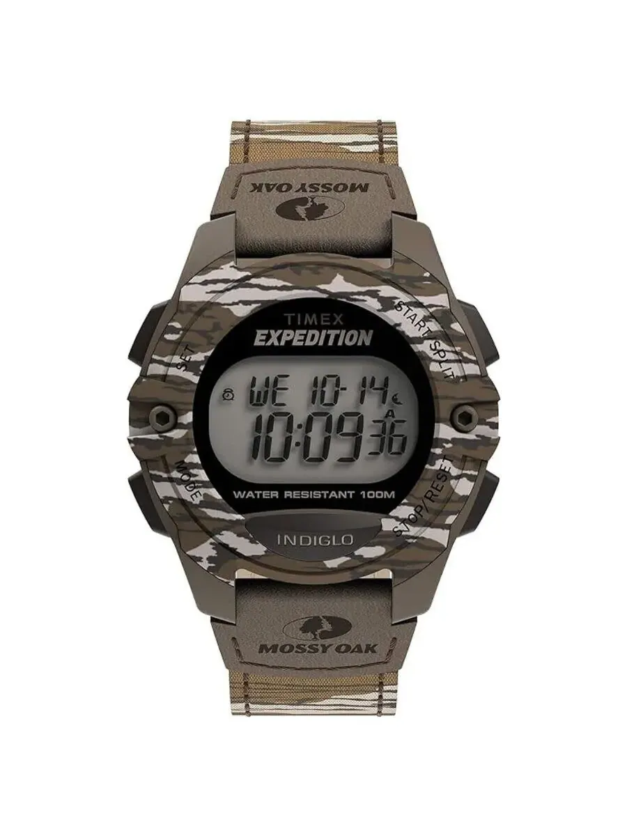 Мужские часы Timex Expedition с кварцевым цифровым механизмом и коричневым циферблатом TW4B19600 — коричневый
