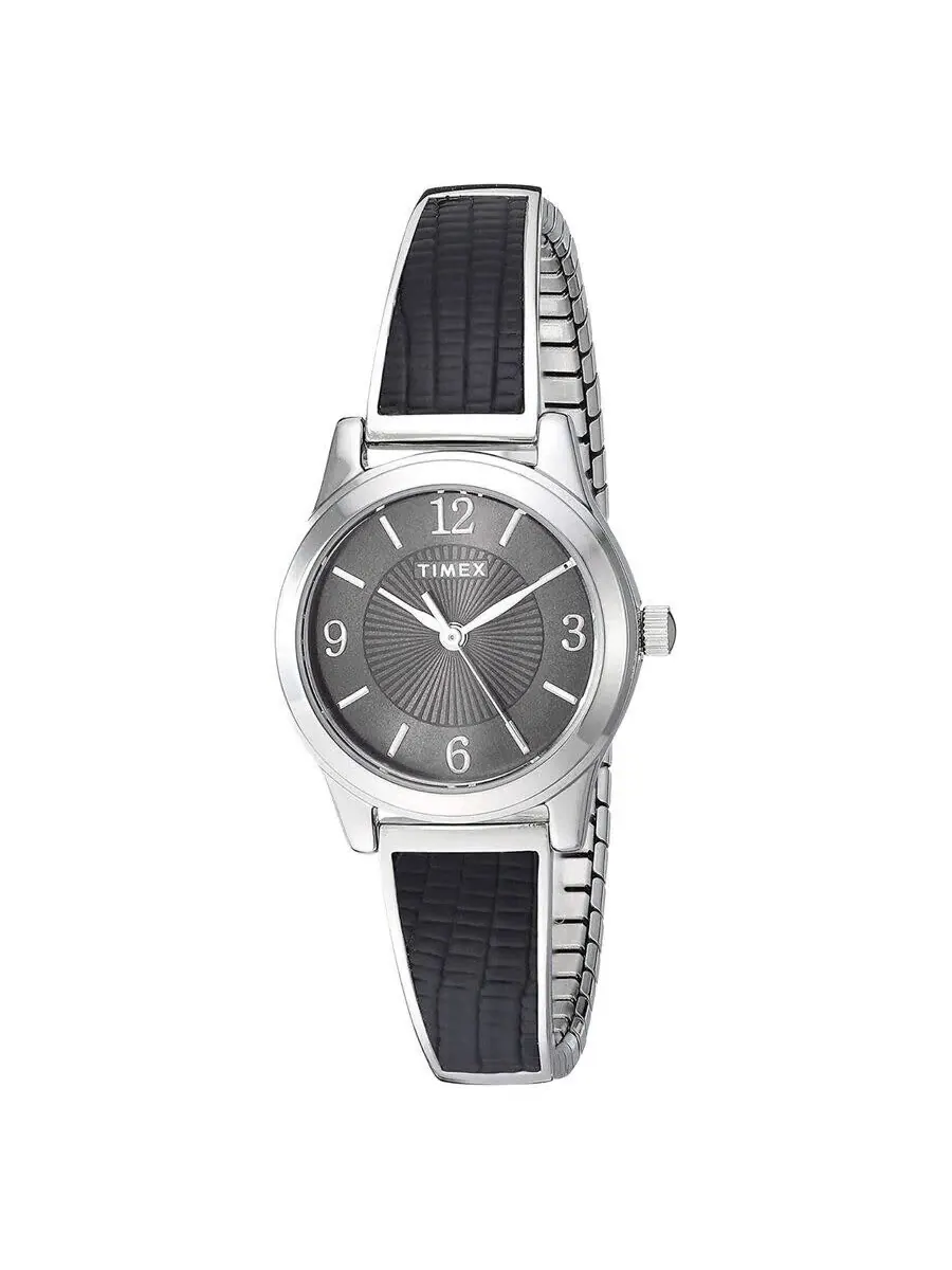 Женские часы Timex Main Street Quartz с черным циферблатом TW2T67100 — изображение 1 из 1, оттенок серебряный