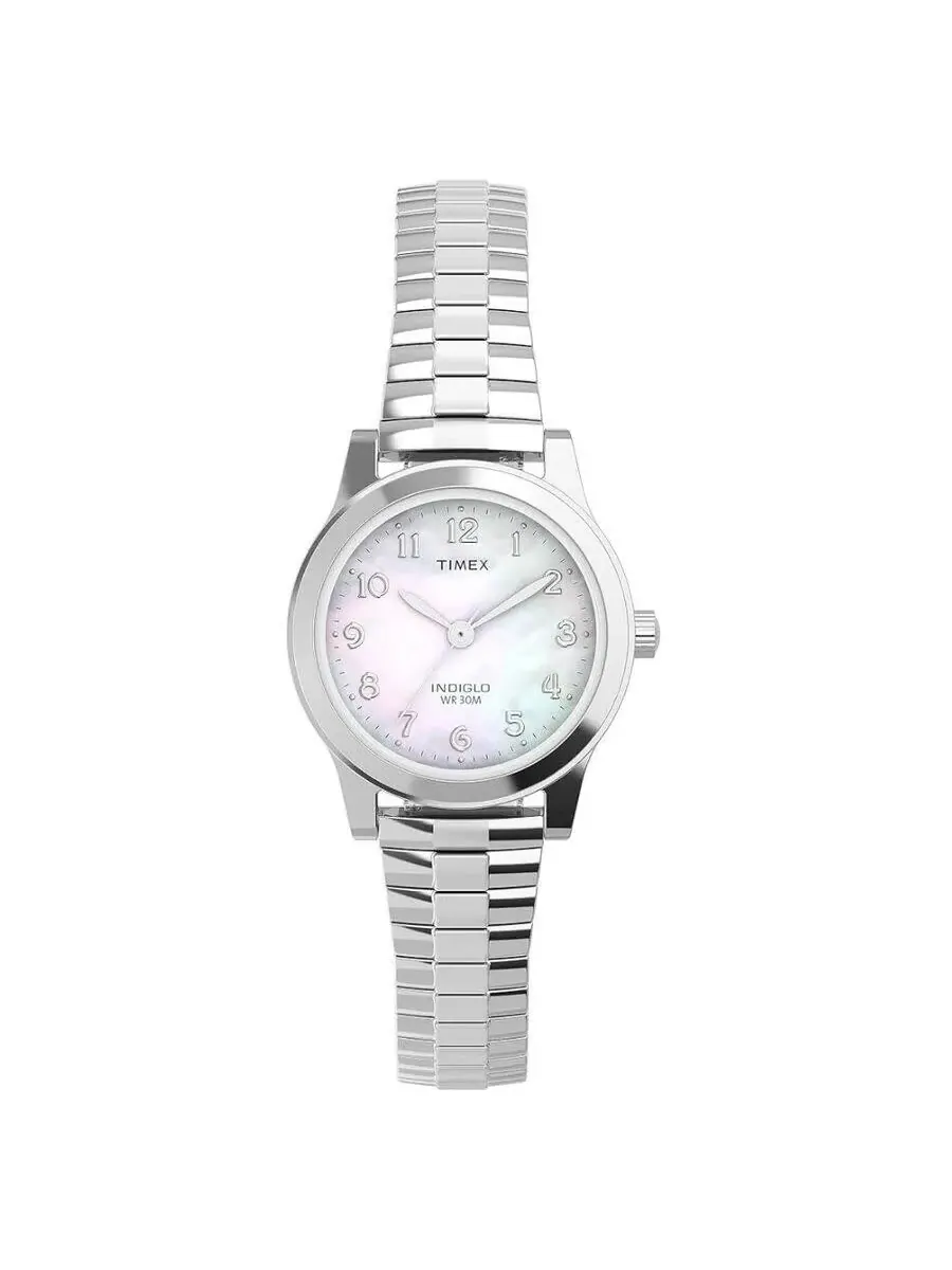 Женские часы Timex Main Street с кварцевым механизмом и белым циферблатом TWG063500 — изображение 1 из 1, оттенок серебряный