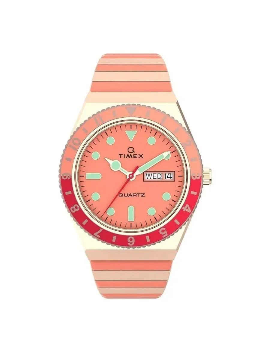 Женские часы Timex Malibu Quartz с розовым циферблатом TW2V38600 — изображение 1 из 1, оттенок розовый