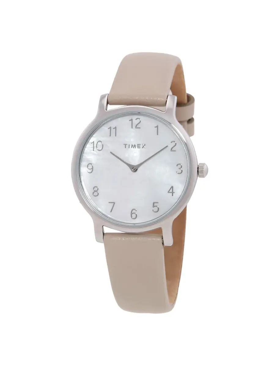 Женские часы Timex Metropolitan с кварцевым механизмом и перламутровым циферблатом TW2T35900 — изображение 1 из 3