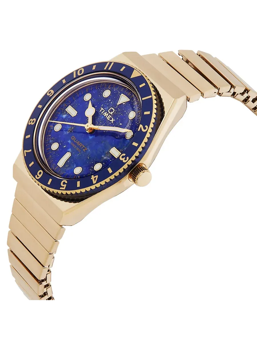 Женские часы Timex Q Timex Quartz с синим циферблатом TW2V92400VQ — изображение 2 из 3, оттенок синий