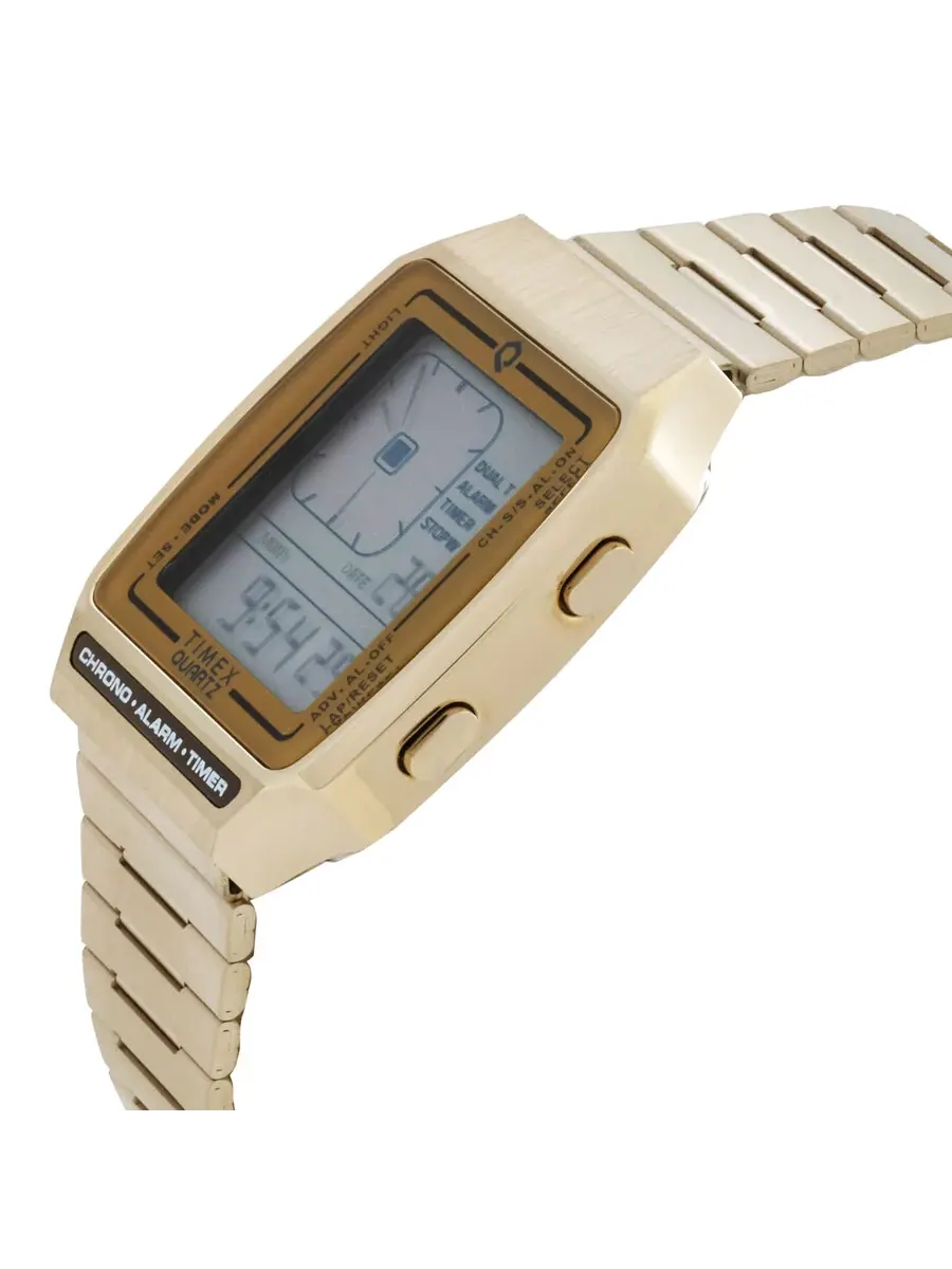 Мужские часы Timex Q Timex Reissue Quartz с аналогово-цифровым дисплеем и белым циферблатом TW2U72500ZV — изображение 2 из 3