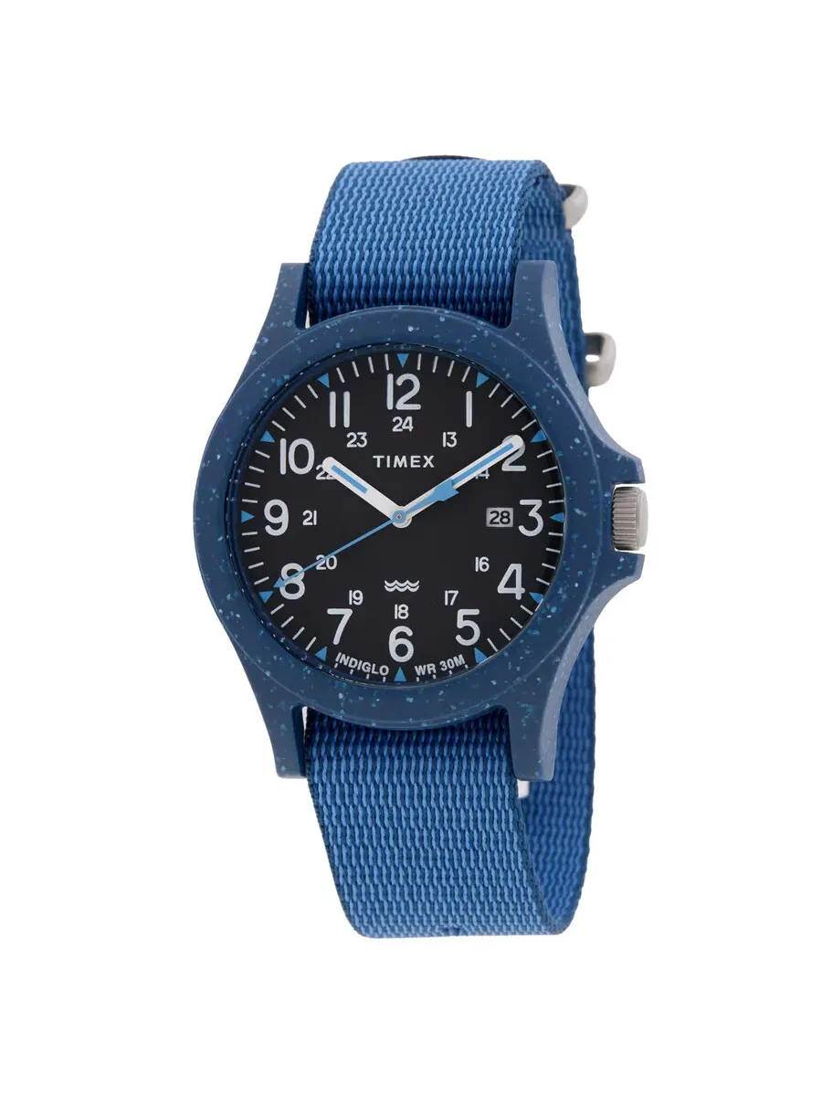 Мужские часы Timex Reclaim Ocean с кварцевым механизмом, черным циферблатом, модель TW2V81800 — изображение 1 из 3